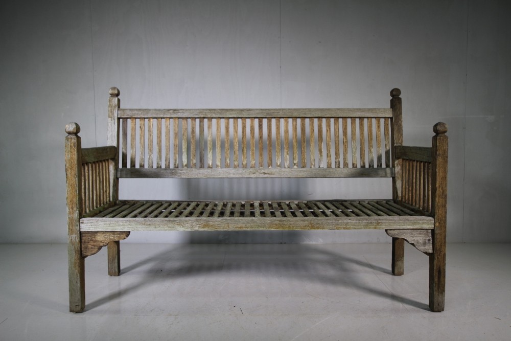 Heals 1930's Teak Garden Bench Seat.
