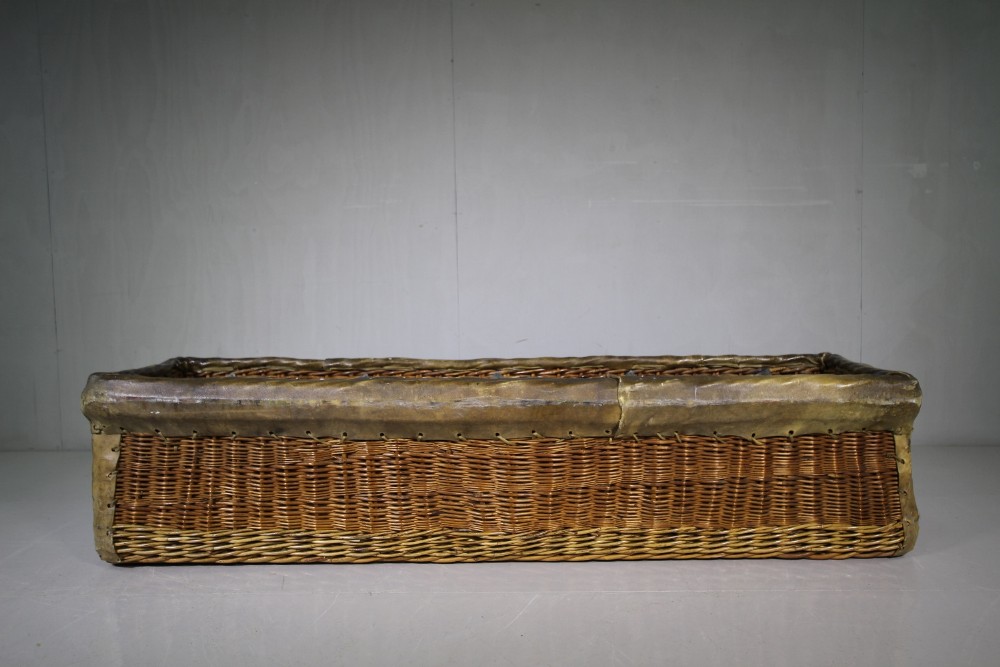 Large 1920's Ministry of Defence Wicker Basket.