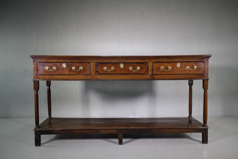 Georgian Antique Oak Pot Board Dresser