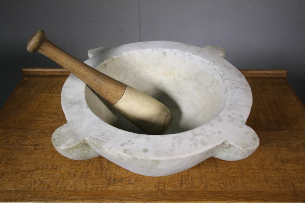 Huge 19th Century Antique Mortar & Pestle