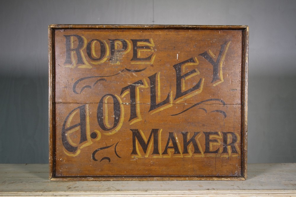 English 19th Century Antique Trade Sign in Original Paint