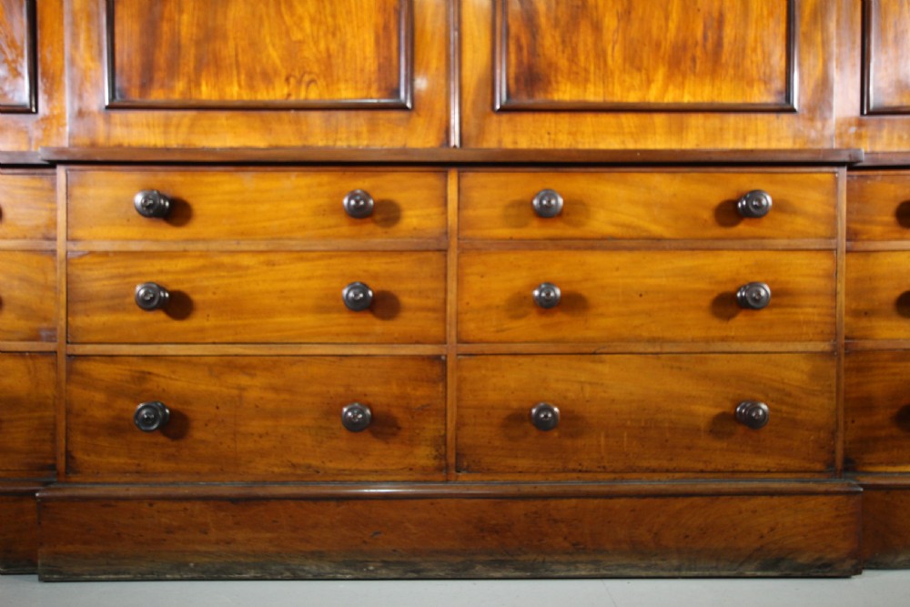 Fabulous Quality Large Georgian Antique Mahogany Bookcase View V