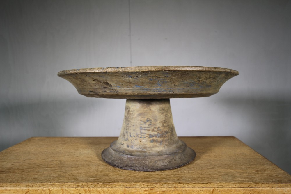 Huge 19th Century African Antique Wooden Tazza Dish