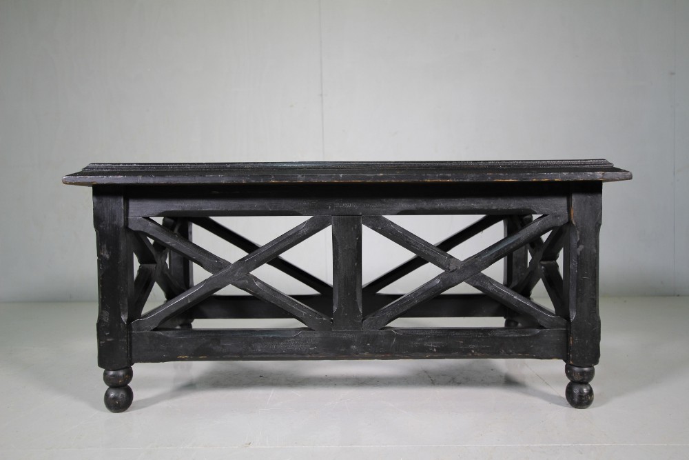 Original Ebonised Antique Low Coffee Table