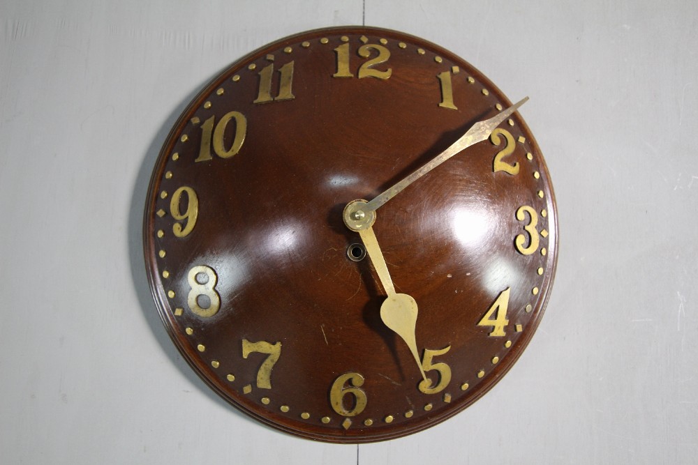 Heals of London 1920's Mahogany Convex Clock 