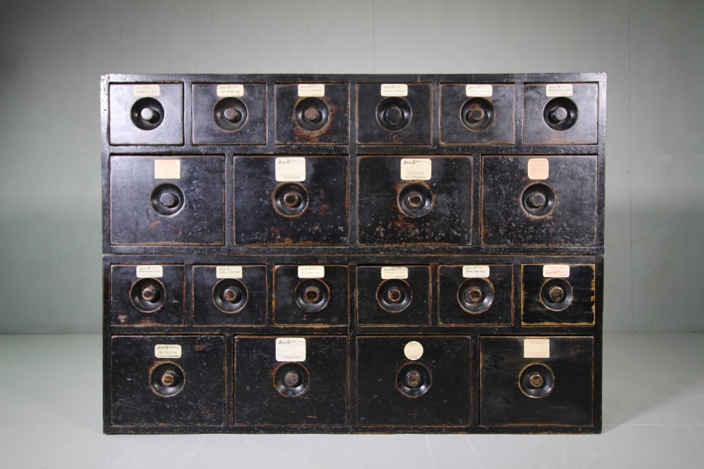 Pair of English 19thC Antique Apothecary Drug Runs