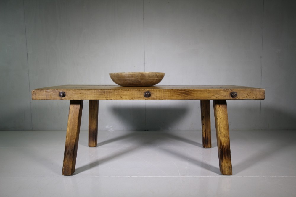 Edwardian Antique Pig Bench 