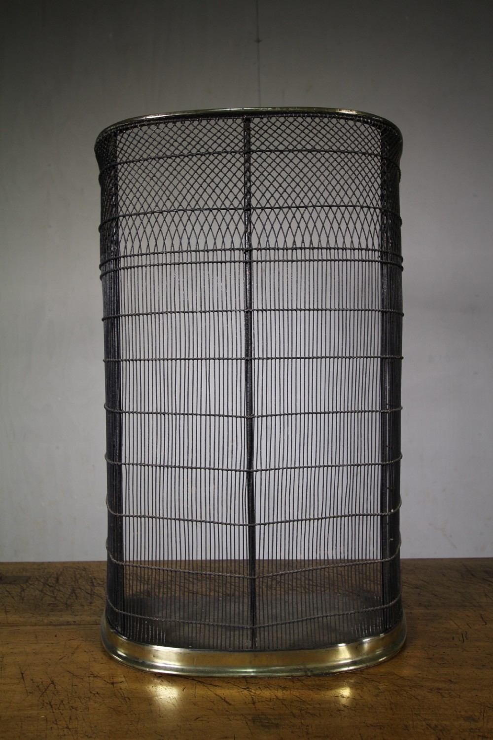 English 19th Century Antique Wire Work Fire Guard