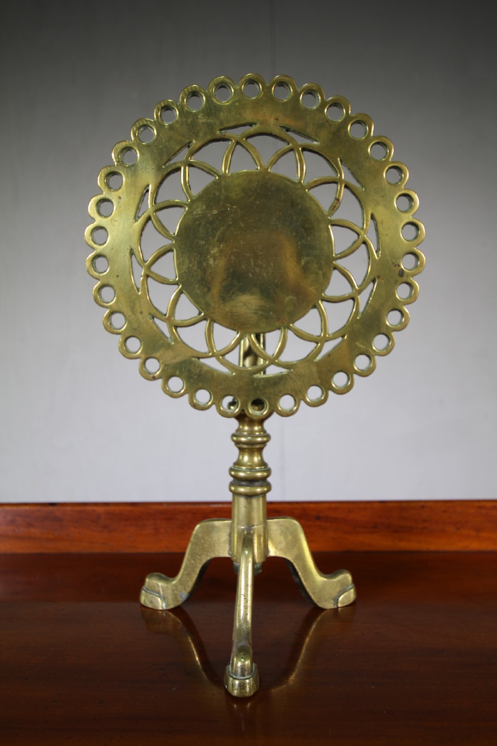 19th Century Welsh Antique Bronze Trivet