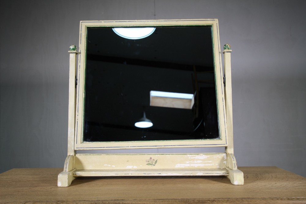 Rare 1920's Heals Vanity Mirror in Original Paint Labeled