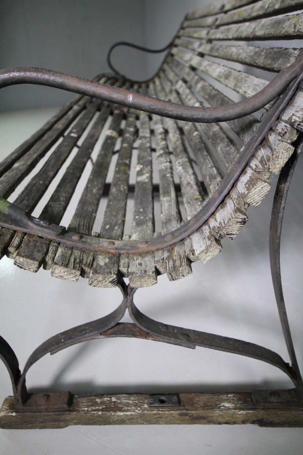 Large Edwardian Antique Ships Steamer Bench View V