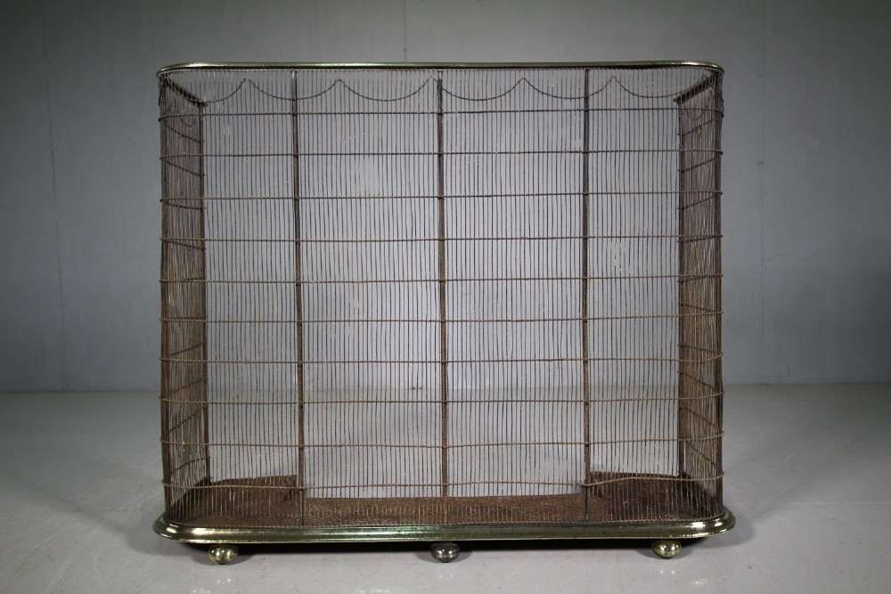 Large English 19th Century Antique Fire Guard