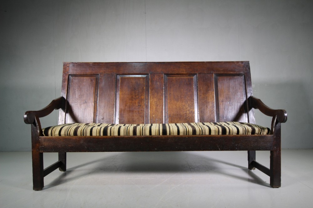 Westmoreland 18th Century Antique Oak Settle Seat