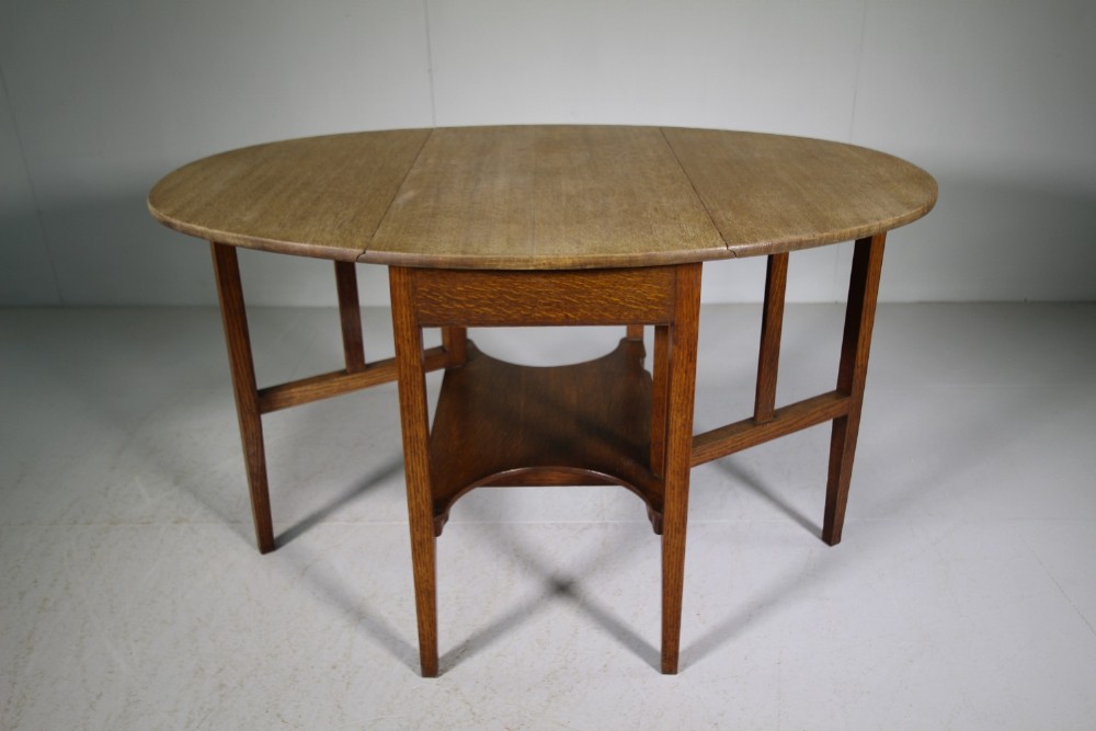Large Heals Edwardian Antique Oak Dining Table