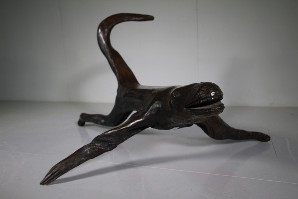 Ancient Antique Tree Root Dragon Stool