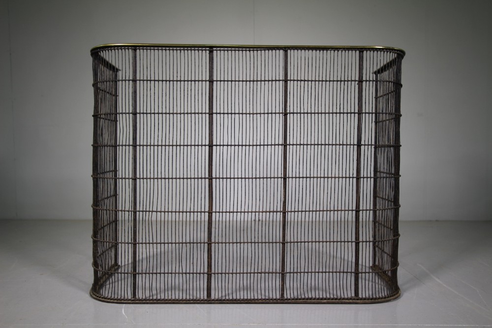 English 19th Century Antique Brass Topped Fire Guard