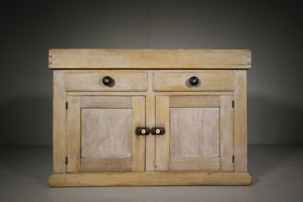 Antique Sycamore Copper Tray Top Cupboard