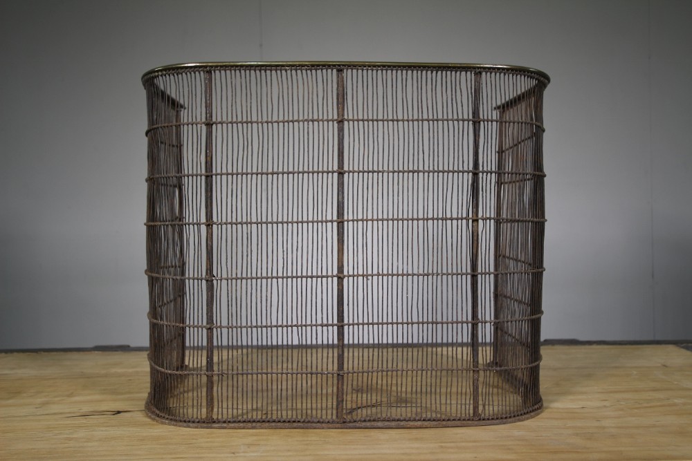 19th Century Antique Brass Fire Guard