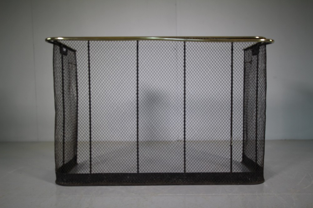 19th Century Antique Nursery Fire Guard with Nappy Rail.