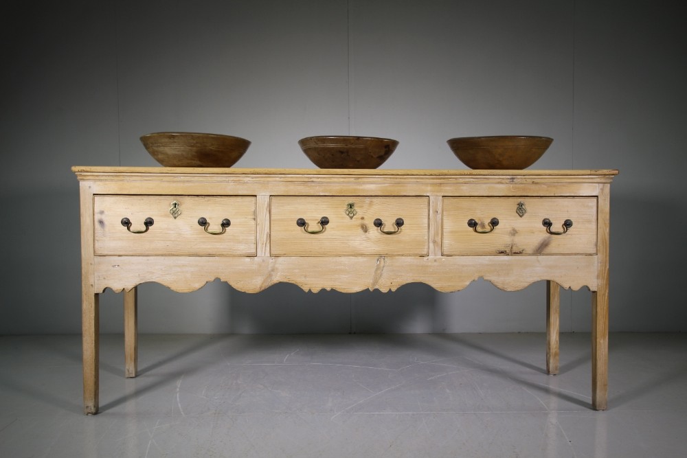 Beautiful 18th Century Antique Pine Dresser Base