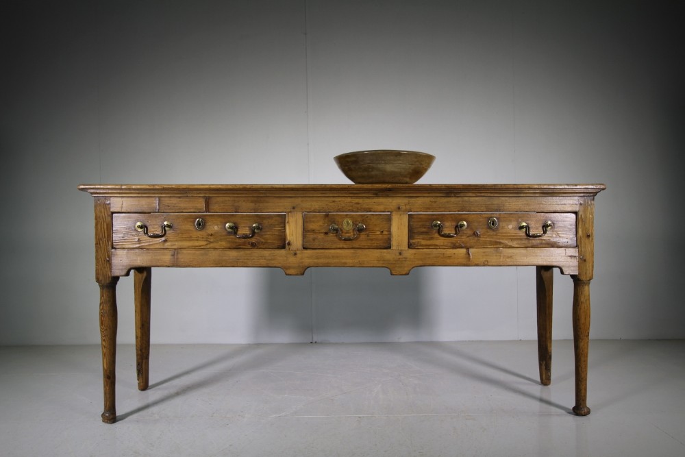 18th Century Antique Pine Dresser Base