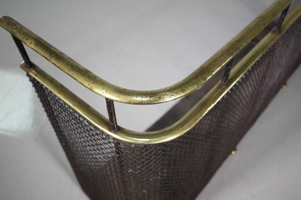 Large English 19th Century Antique Fire Fender View II