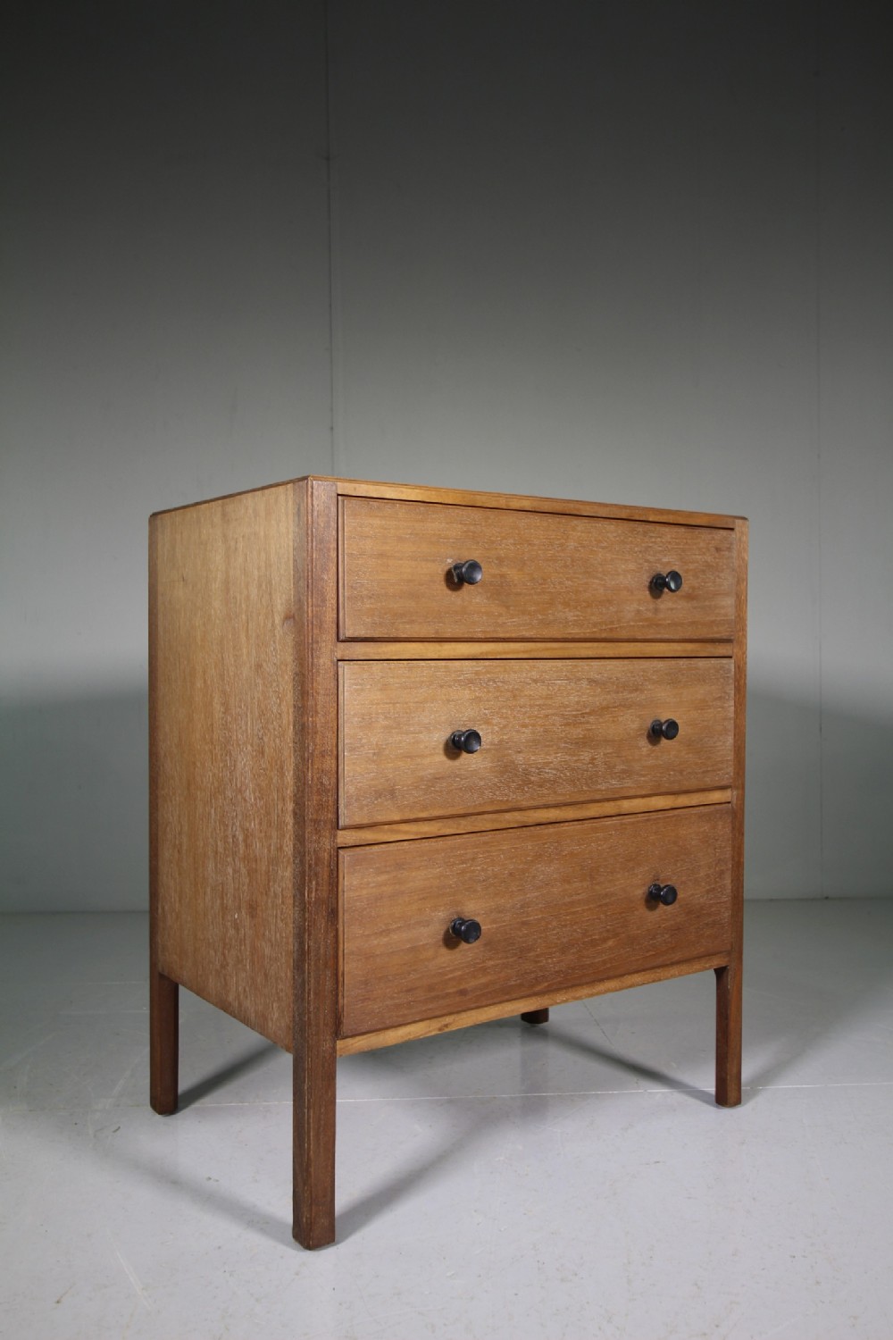 1920's Heals of London Pale Walnut Chest of Drawers