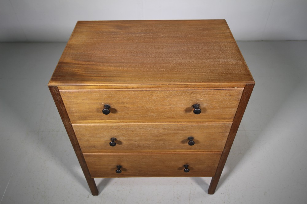 1920's Heals of London Pale Walnut Chest of Drawers View II