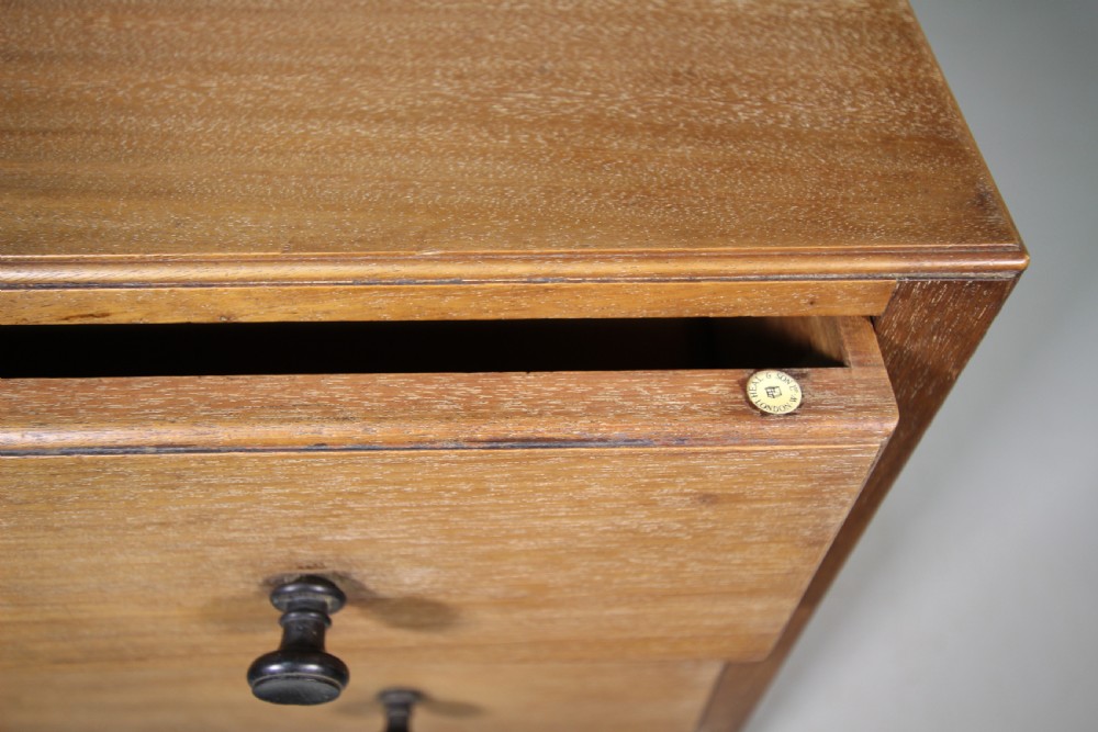 1920's Heals of London Pale Walnut Chest of Drawers View III