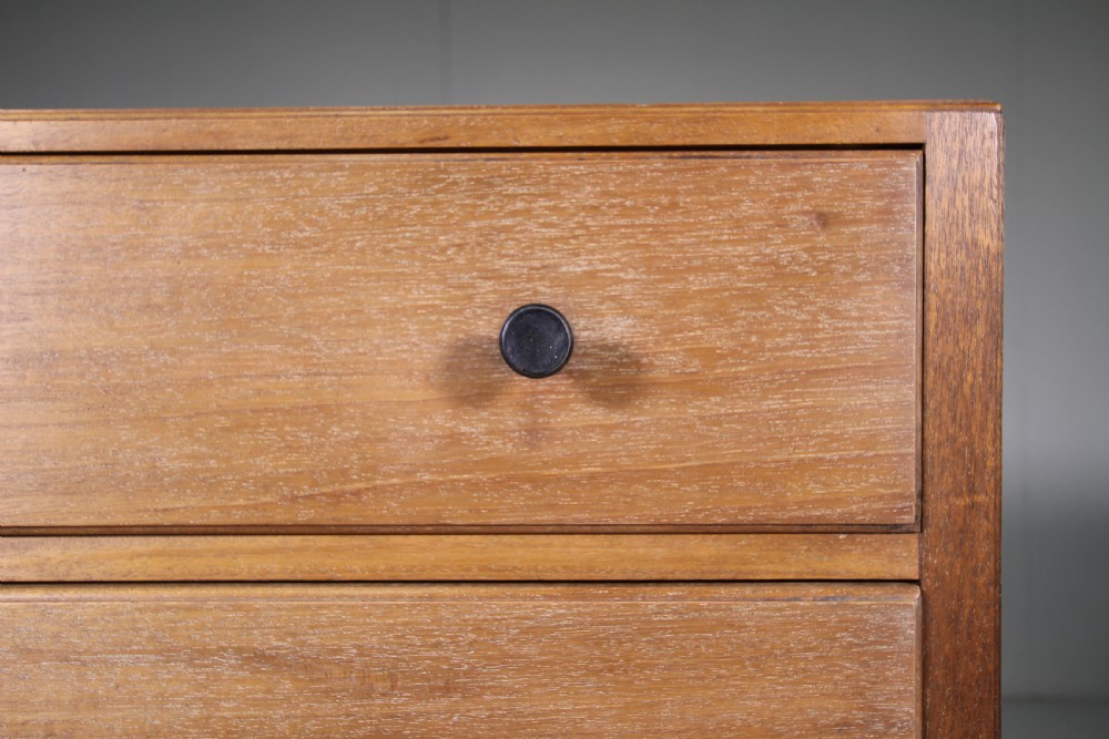 1920's Heals of London Pale Walnut Chest of Drawers View IV