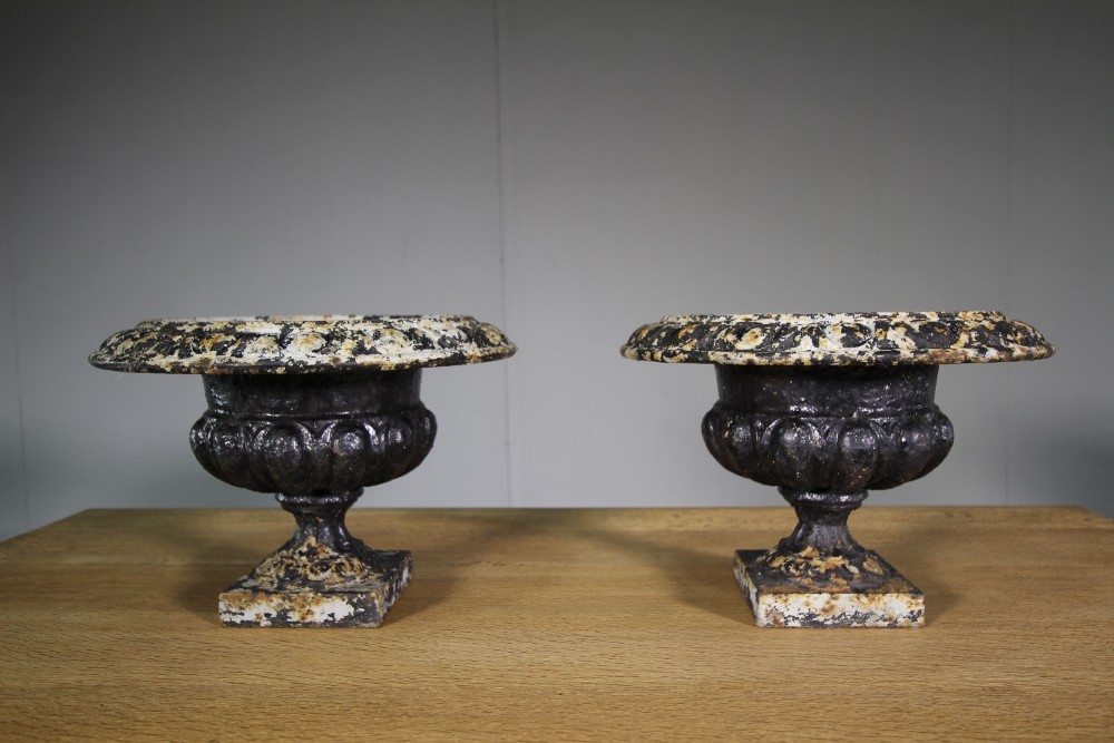 Pair of English 19th Century Small Antique Urns