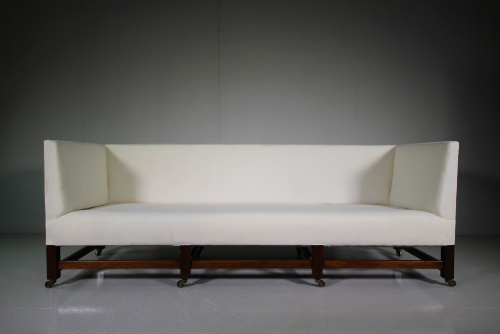 Large English 19th Century Sofa with Full Covers & Cushions