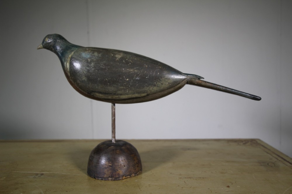 Lovely 19th Century Antique Decoy Pigeon.All Original