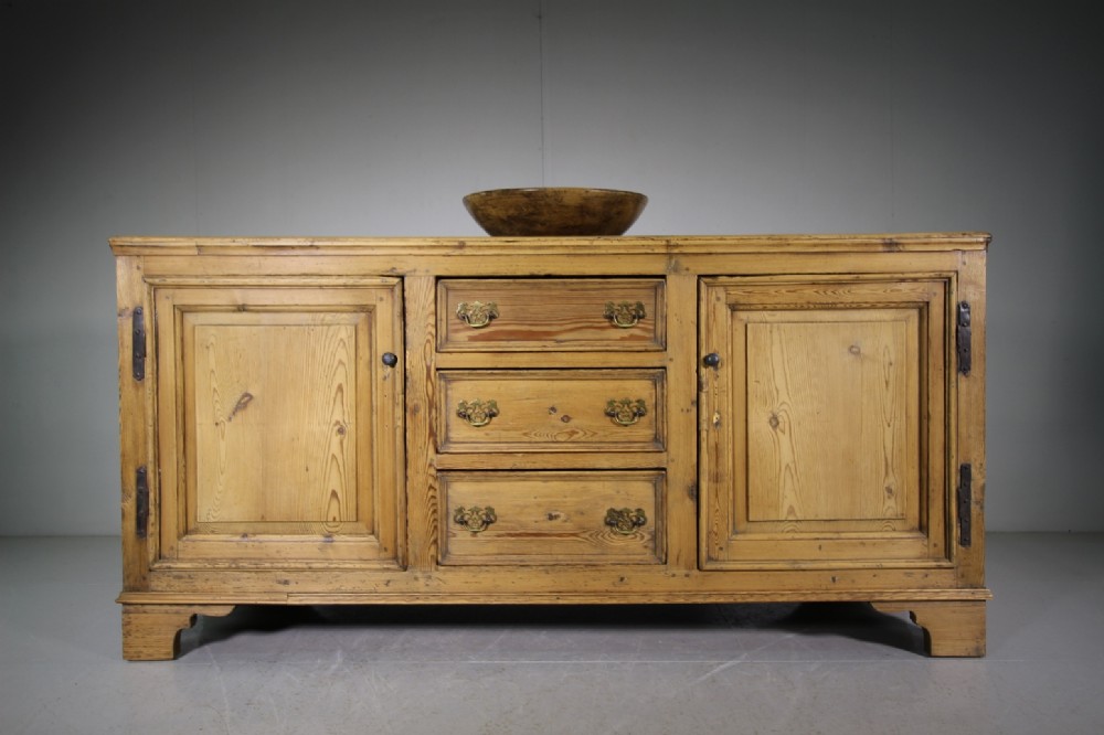 18th Century Antique Pine Dresser Base