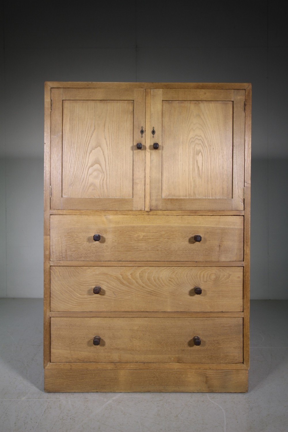 Rare 1920's Gordon Russell Chestnut Tall Boy Cupboard