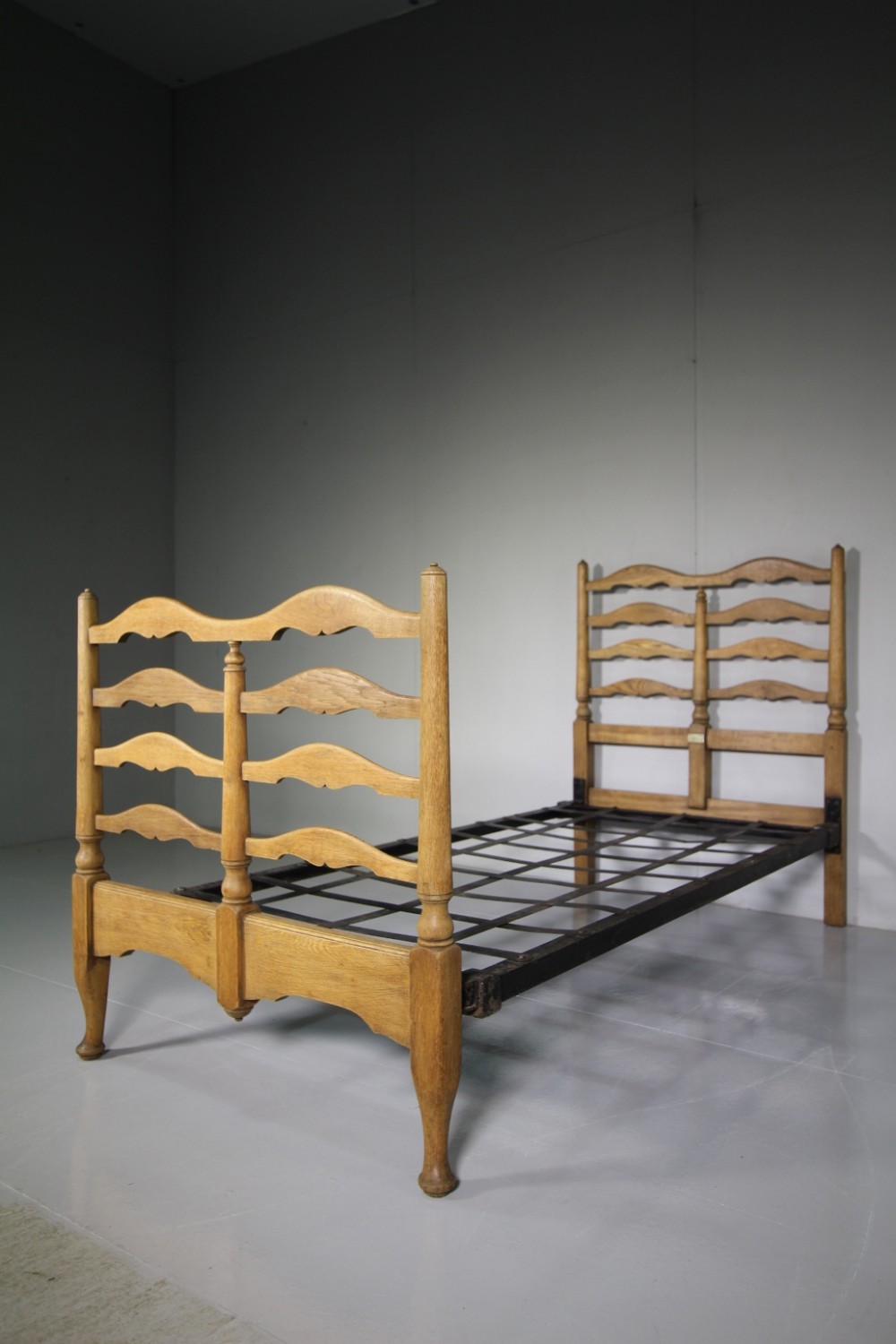 Heals of London Antique Oak Single Bed