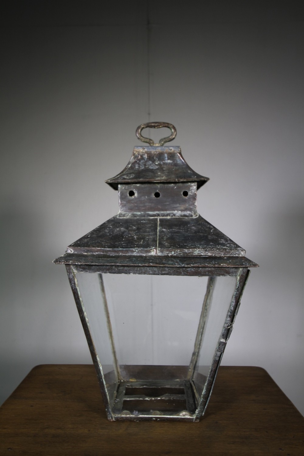 19th Century Antique Copper Pagoda Lantern