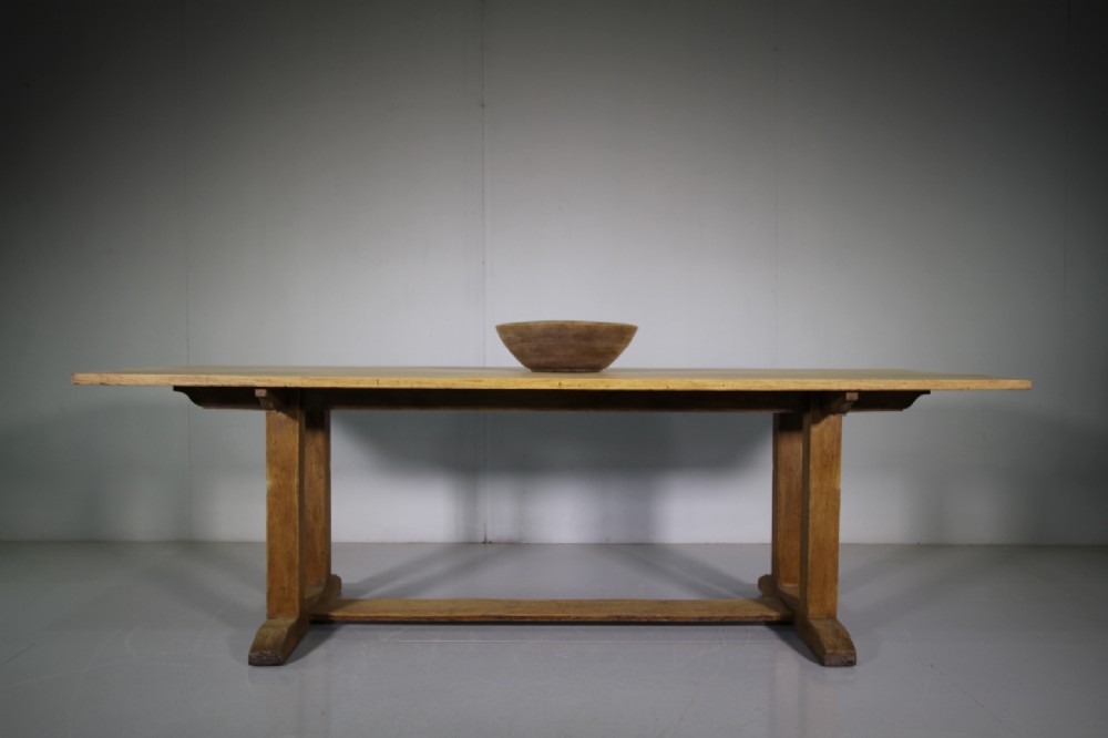 Edwardian Antique Oak Refectory Dining Table
