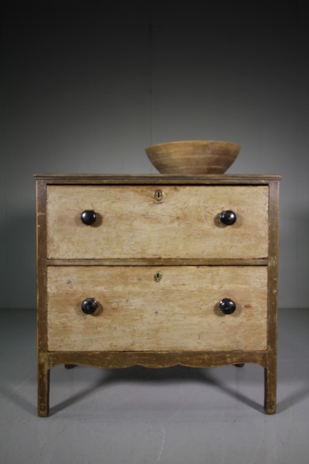 Georgian Original Painted Pine Antique Chest of Drawers
