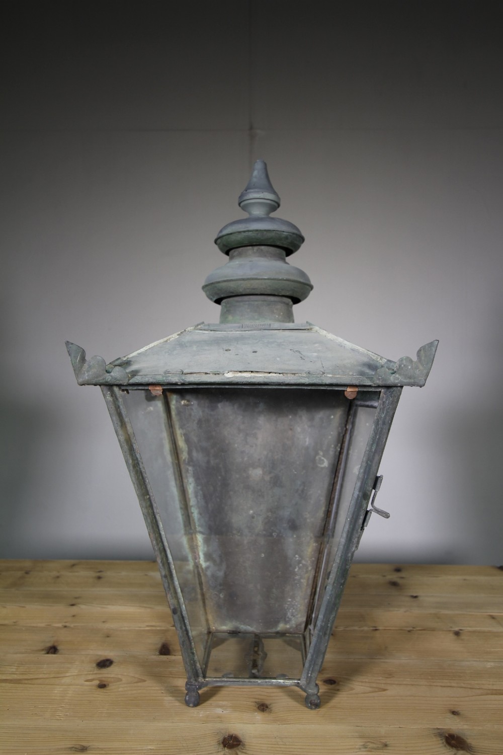 Antique Foster & Pullen Copper Wall Lantern