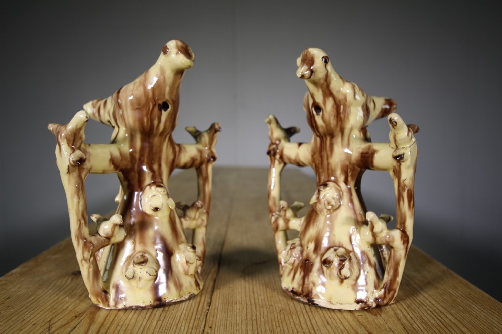 Pair of 19th Century Antique Halifax Whistling Birds