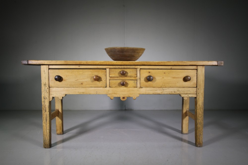 Welsh Georgian Antique Pine Serving Table