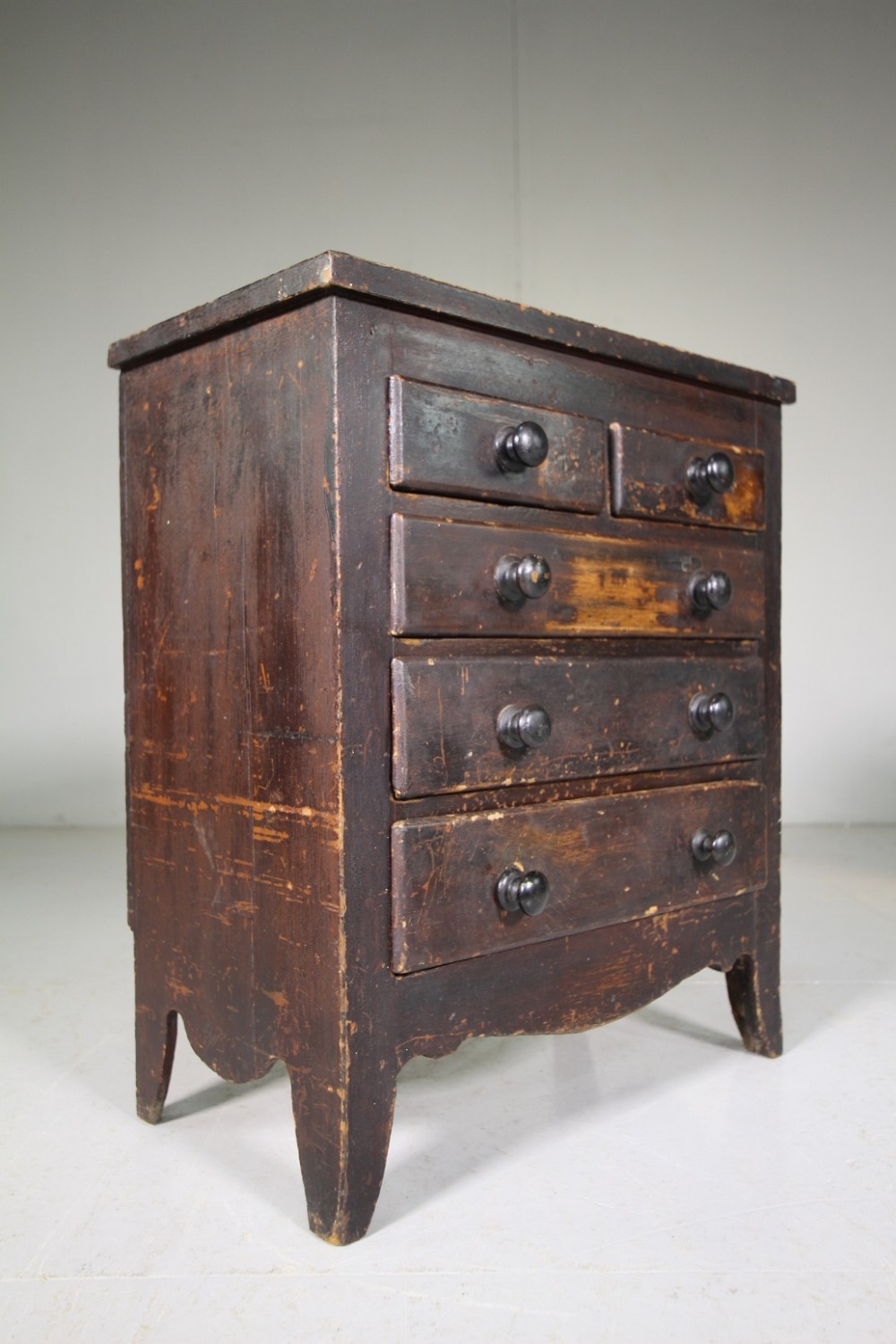English 19th Century Small Antique Pine Chest