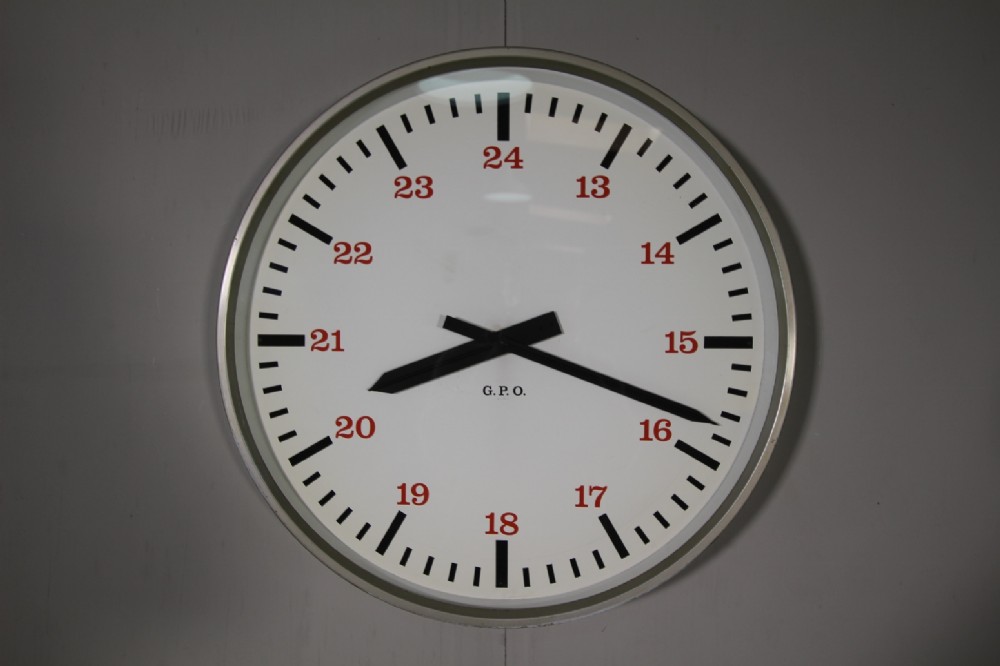 Large 1960's General Post Office Wall Clock