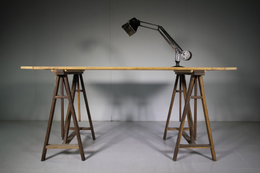 English Edwardian antique Architects Table 