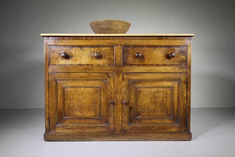 18th Century English Antique Oak Dresser Base