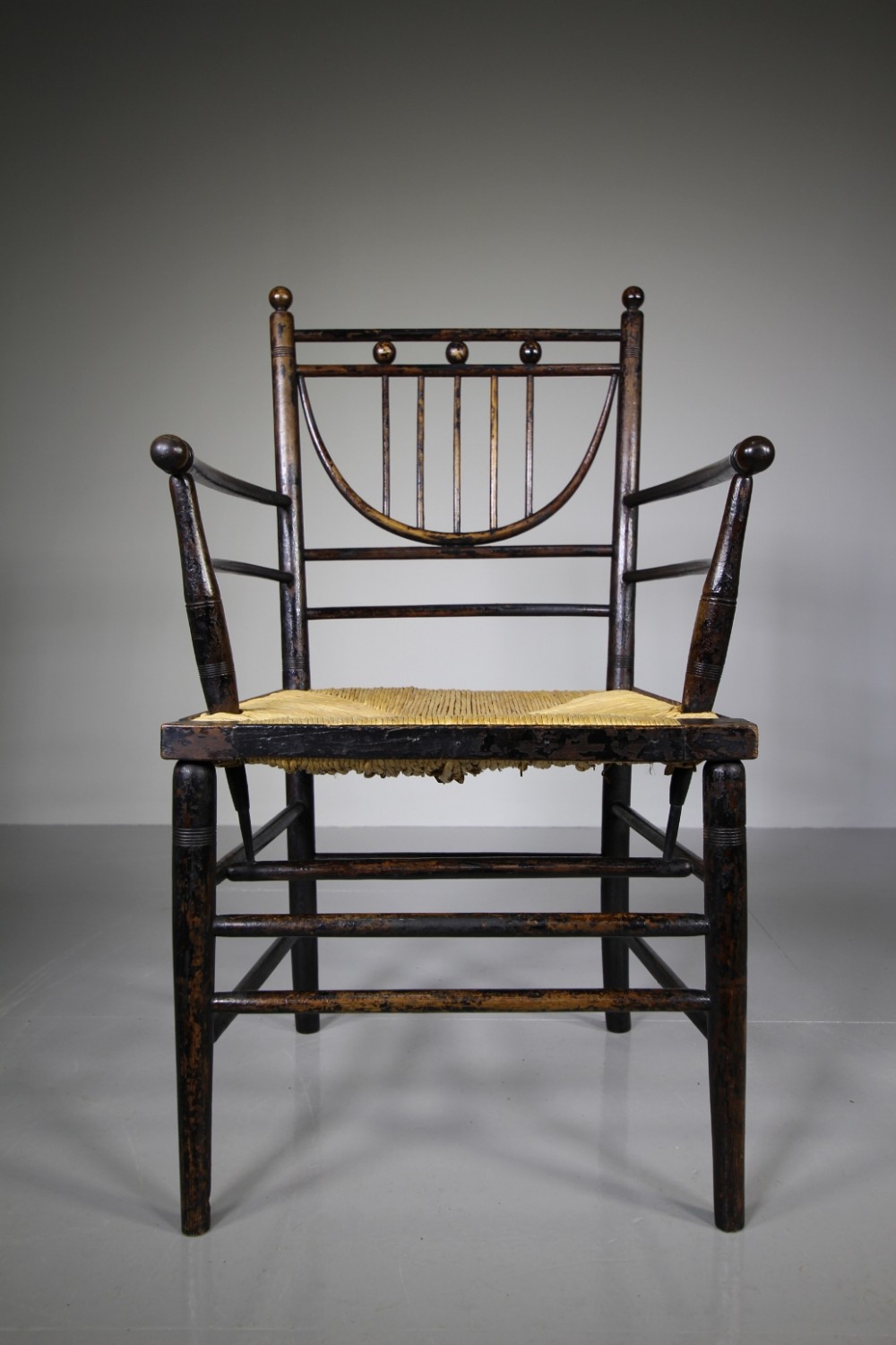 19th Century William Morris Antique Sussex Chair