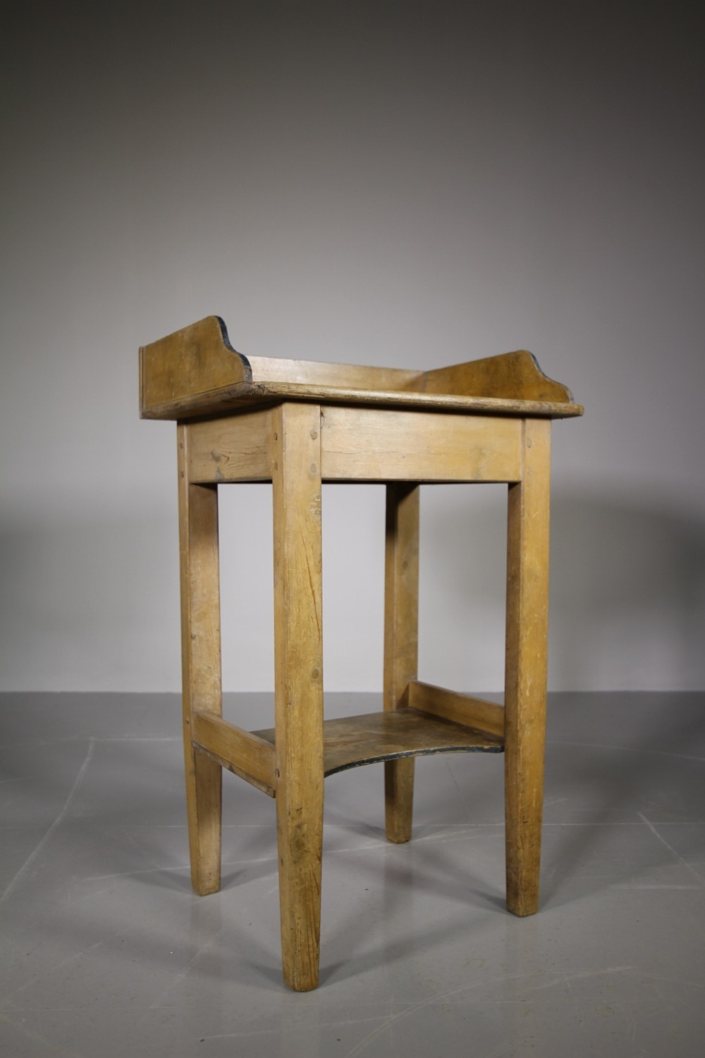 19th Century Antique Original Paintal Painted Pine Side Table