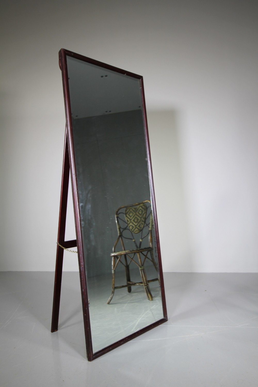 Edwardian Freestanding Antique Outfitters Mirror