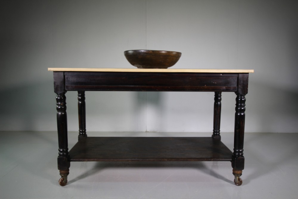 English 19th Century Kitchen Preparation Table